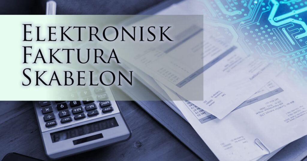 Elektronisk faktura skabelon